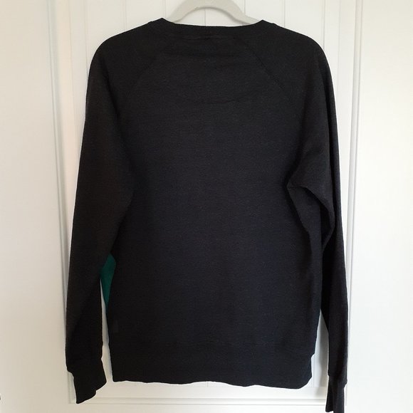 Pure Waste 100% Recycled Sweatshirt With Logo Charcoal Gray Size M - Picture 2 of 7